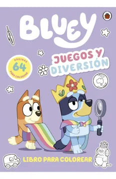 Bluey. Juegos y diversion| Libro para colorear